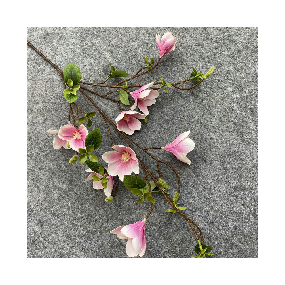 (1)Simulation Neuf Bouquets Artificiels Yulania Denudata pour Décoration Intérieur