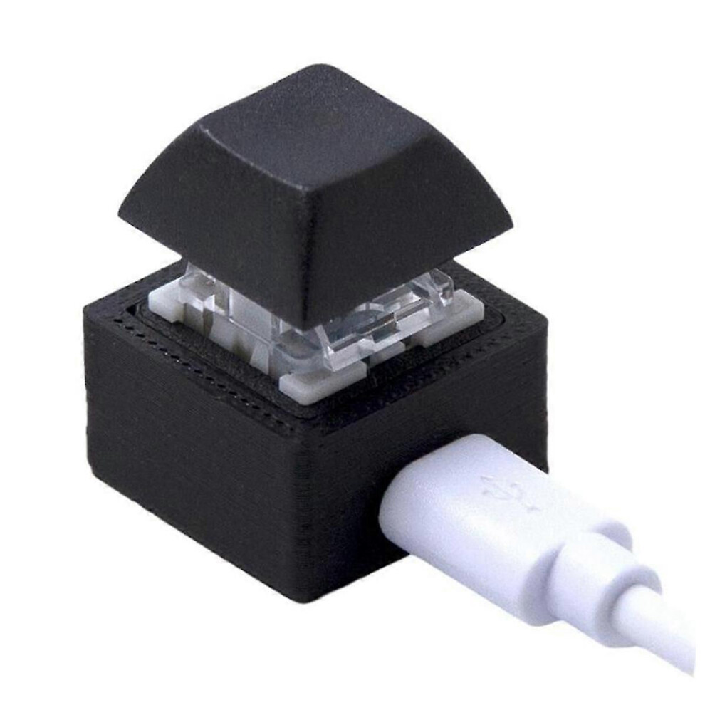 (As Show, One Size) Mini Keyboard Macro Keypad Rgb Diy Customize Shortcut Keyboard Gaming Mechanical Programmable Keyboard Switch 1Keys Red 4632597863544