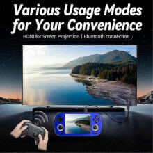 (As show, One size) RG40XX H Retro Game Console 64G 5000+ Games 4.0 Inch Screen 2.4 5G WIFI Bluetooth HD TV Output Video Handheld GamePad B