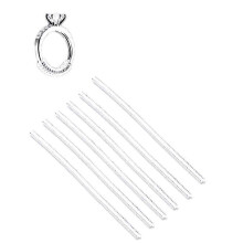 (As show, One size) 6 Pcs Invisible Ring Size Adjuster TPU Ring Guard Clear Ring Size Reducer for Loose Rings(Thin)