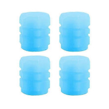 (As show, One size) 4/8/16pcs Universal Fluorescent Luminous Tire Valve Stem Covers Car Tire Valve Cap Green /yellow/blue/red Fluorescent Powder