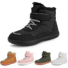 (33 EU, Yellow) Waterproof Lightweight Barefoot Shoes for Kids Perfect for Winter Hiking