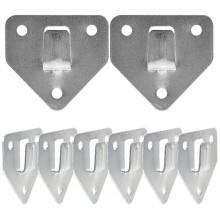 (Red, One size) 8 Pcs Wall Mount Fire Extinguisher Hook Heavy Duty Fire Extinguisher Bracket Holder