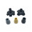 (As show, One size) Tripod Hex Rubber Replacement Tip Tool, End Cap (1pcs) 2