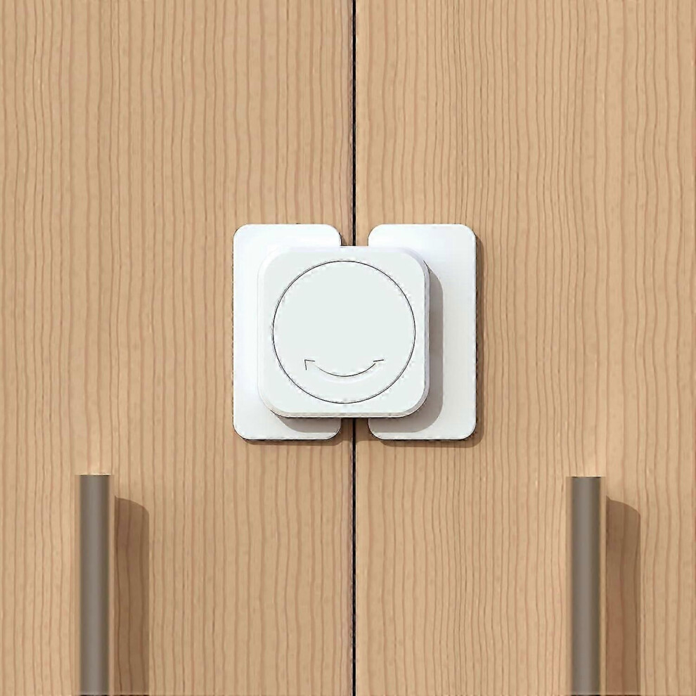 (As show, One size) 20 Pack Child Safety Locks for Cabinets and Drawers - Stick On - No Drilling - Child Safety