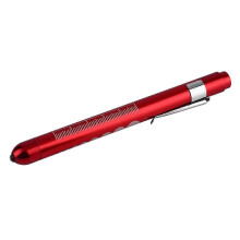 (As show, One size) Aluminum Medical Surgical Penlight Pen Light Flashlight Torch With Scale First Aid1pcs-Random Color