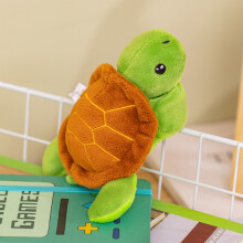 (Tortoise) Fun Zoo Series Giraffe Slap Bracelet Wrist Style Simulation Plush Doll Slap Bracelet Cute Sloth Elephant Plush Wrist Band Kids