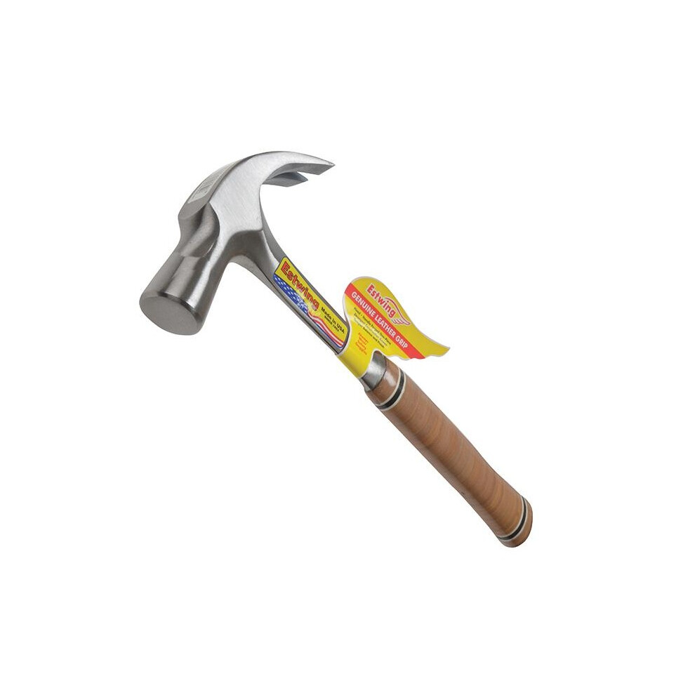 Estwing Curved Claw Hammer, Leather Grip