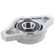 (As show, One size) KFL000 Bore Inner 10mm Flange Ball Mounted Pillow Block Bearings