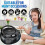 (As show, One size) CD Player Multifunction Portable Bluetooth CD Player Radio Dual Speaker Stereo Audio Input USB Player EU Plug 2
