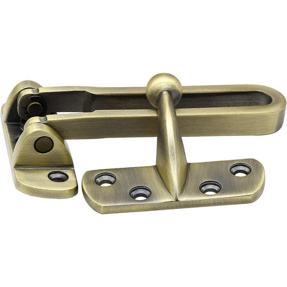 (As show, One size) 2pcs.Door Lock Latch for Home Security - Swing Bar Door Guard for Front and Inside Door, Safety Childproof Reinforcement Door Stop