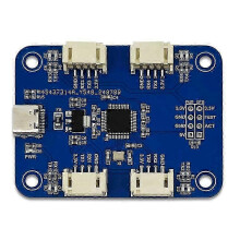 (As show, One size) CH344Q USB Type C to 4 Port TTL Serial Module 4-Channel Serial Port UART Multi-Channel Serial Port Expansion Module