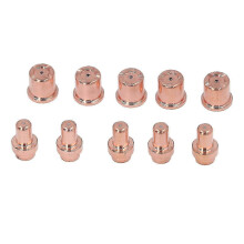 (As show, One size) 10 Pcs Set Plasma Cutter Electrode Nozzle Kit Tips and Electrodes Replacement for Trafimet CB50