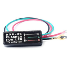 (As show, One size) Adjustable Led Flasher-relay Turn Signal Indicator Light Blinker For Motorcycle