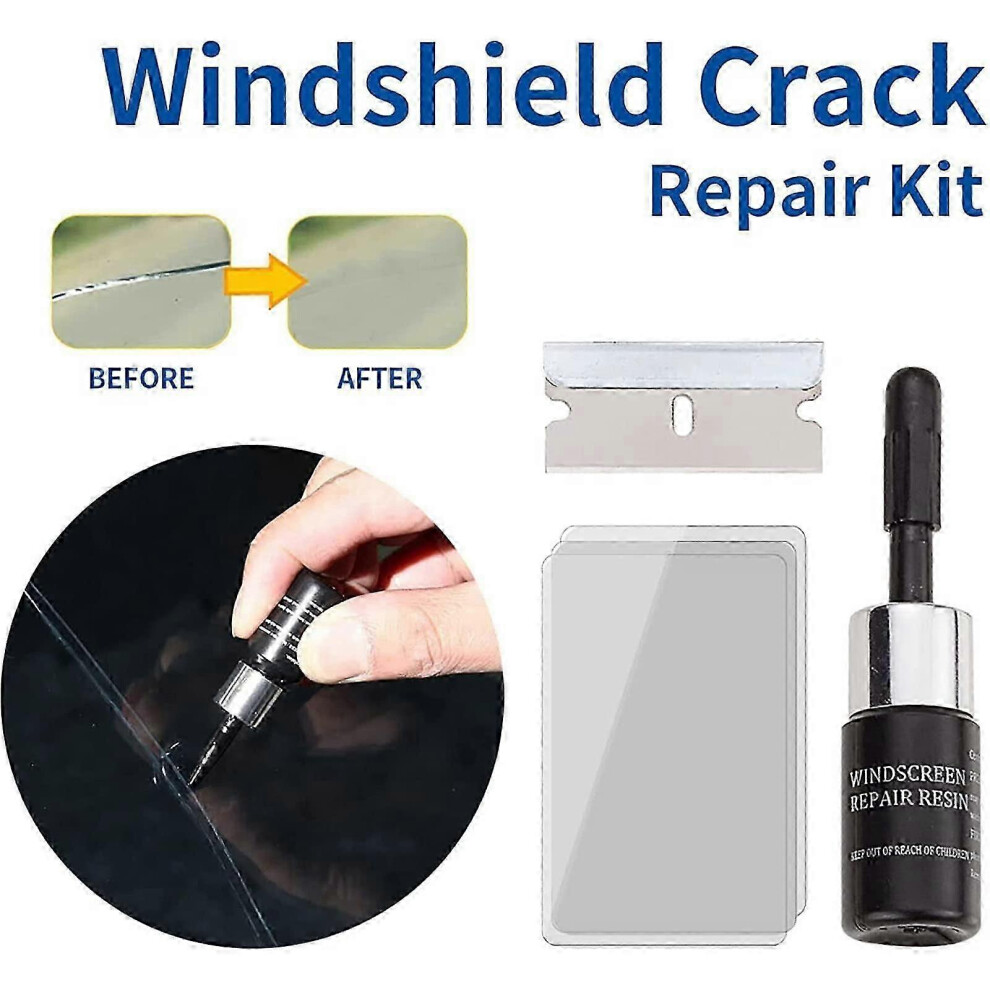 (As Show, One Size) 2 Pcs Automotive Glass Nano Repair Fluid Kit, Windshield Crack Repair Kit, Car Window Glass Liquid Repair Set 4632597834872