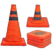 (As show, One size) 15.5 Inch collapsible traffic cones multi purpose pop up reflective safety cone (1pack )-Yvan