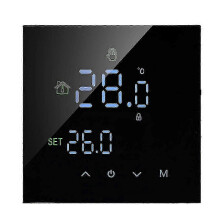 (As show, One size) Tuya Smart WiFi Floor Water Heating Wall Boiler Heating Thermostat Programmable Voice Control Backl