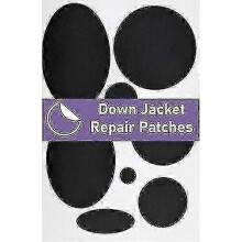 (Olive Green, One size) Down Jacket Repair Patches Pre-cut, Self-adhesive, Soft, Waterproof