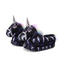 (S(Length 22cm), Light BLue) 3-12 Years Winter Unicorn Slippers Baby Boy Girl Slippers Soft Plush Bedroom House Slipper Indoor Furry Baby Kids Children