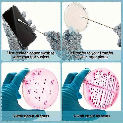 (As show, One size) Dish Science Project Kit, Sterile Dish, Dish Cell Observation, Laboratory Bacterial Colony Observation 2