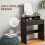 Homcom HOMCOM Dressing Table with Mirror, Drawers, for Bedroom, Black 5