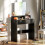 Homcom HOMCOM Dressing Table with Mirror, Drawers, for Bedroom, Black 7