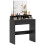 Homcom HOMCOM Dressing Table with Mirror, Drawers, for Bedroom, Black 2