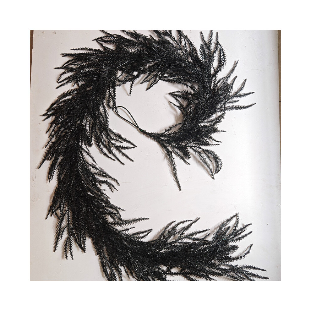 (1.8m)Plantes artificielles simulées cyprès noir rotin décoration Halloween intérieur