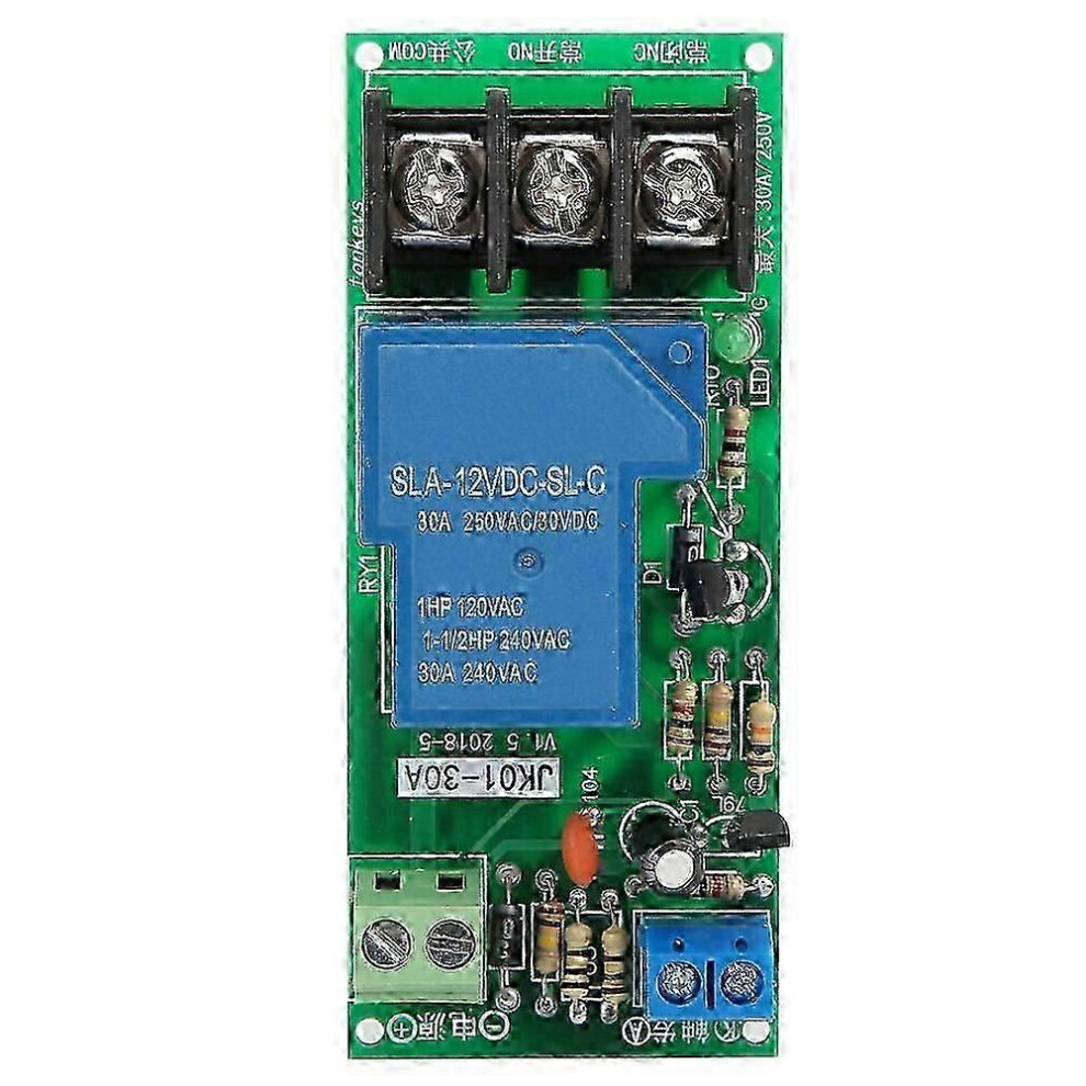 (As Show, One Size) Dc12v Delay Timer Switch Timing On/Off Relay Module 0~60Minutes 30A Load 250Vac/30Vdc 4632480829893