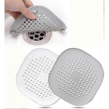 2 Pcs Silicone Drain Protector with Sucker, Sink Strainer Protector, Shower Drain Cover Hair Catcher, Strainer Plug Trap Filter