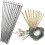 23 Pieces Tunisian Crochet Hooks Set with Bead Carbonized Bamboo Hook - XC 1