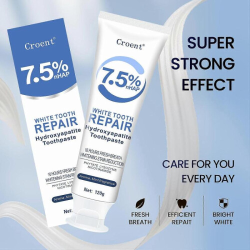 3PCS Hydroxyapatite Toothpaste for Advanced Enamel Protection, Gentle and Effective Formula, Fluoride-Free Toothpaste 2