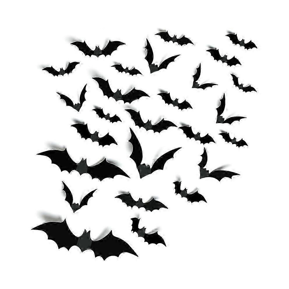 (As show, One size) Bats Wall Decor,140 Pcs 3D Bat Halloween Decoration Stickers