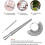 (US, One size) 3pcs Ring Sizer Measuring Tool Set, Ring Gauges with Finger Sizer Mandrel 4