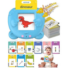 510 Pink Talking Flash Cards Educational Toy, Speech Therapy Toys Autism Toys for Toddlers 1 2 3 4 5 Talking Flashcards Xmas Gift for Kid