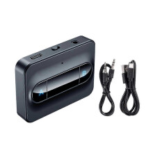 (As show, One size) C31 BT 5.0 Audio Transmitter 3.5mm AUX Jack USB Dongle Music Portable Wireless BT Adapter For Car PC TV Headphones