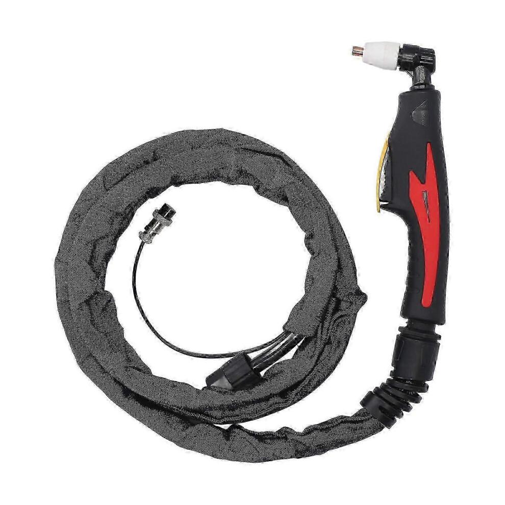 (As Show, One Size) Plasma Cutter Torch Upt3140a Insulated Ergonomic Grip Portable Cutting Torch For Welding Projects 2.5M Length 4633396566476