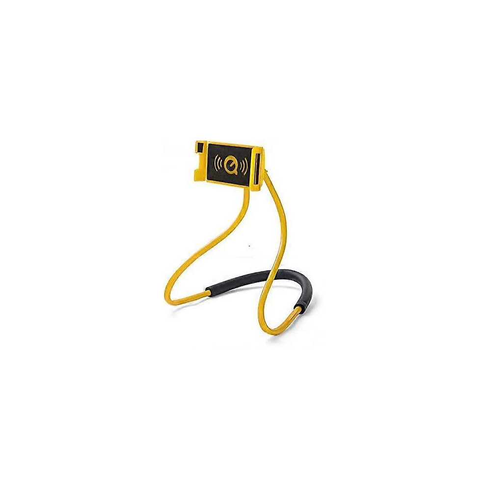 (As Show, One Size) Leisure Desktop Mobile Phone Holder Tablet Lazy General Hanging Neck Type Hanging Bracket (Yellow) Yellow 4631466854539