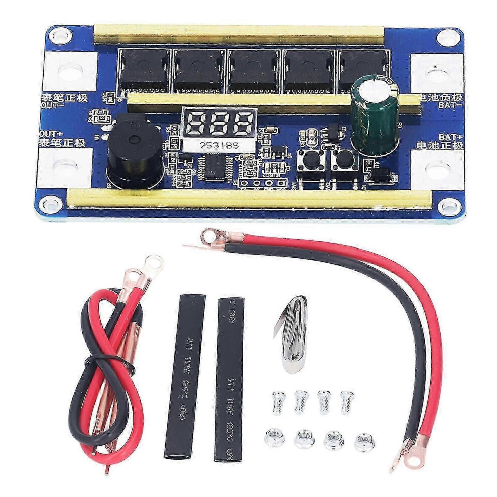 (As Show, One Size) Z99 Spot Welder Circuit Board 3 Digit Digital Display Mini Diy Spot Welder Battery Storage Spot Welder Set 12V Dc 4631898286045