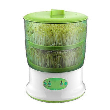 (UK 2 Layer, One size) Automatic Sprouter Machine Bean Sprouts Growing Machine Large-capacity Sprouting