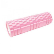 (pink) Massage Grid Foam Roller Pilates Muscle Physio Leg Back Yoga