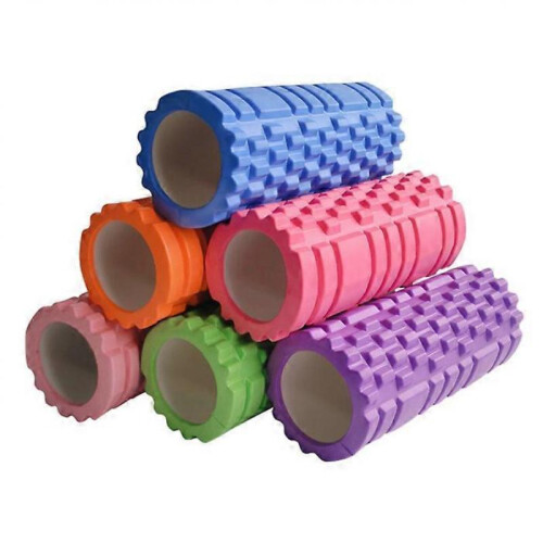 (blue)Massage Grid Foam Roller Pilates Muscle Physio Leg Back Yoga 1