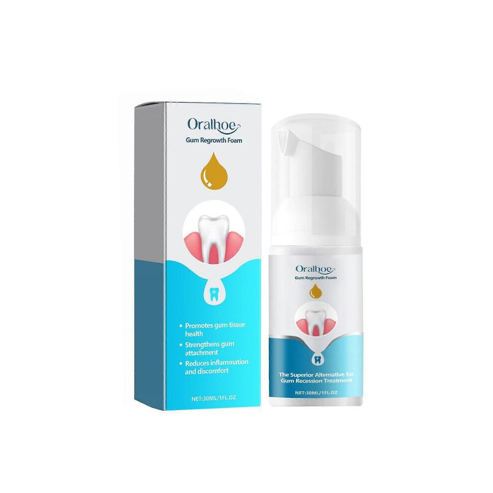 3pcs New Gum Regrowth Foam, Gum Treatment Foam,  Gum Tissue Regeneration and Repair, Gum Care Foam Mousse 30ml