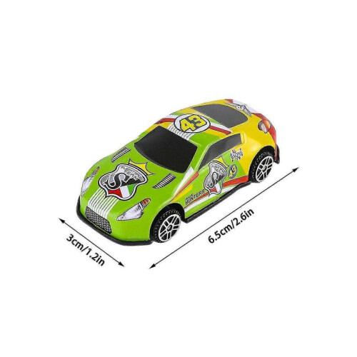 6pc Iron Shell Toy Car Alloy Graffiti Sliding Back Mini Iron Car 2