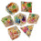 7x Polyhedral Dices Set Transparent Flower Engraved Game Dices For 5