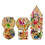 7x Polyhedral Dices Set Transparent Flower Engraved Game Dices For 3