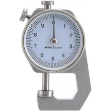 Digital Thickness Gauge, Round Dial, 0.01mm, Accuracy for Paper, Leather, Sheet Metal