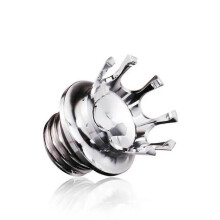 (Silver plating) Motorcycle Fuel Gas Tank Cap Crown Style Oil Cover Suitable for Harley XL883 1200 X48 72 Dyna Bob 250