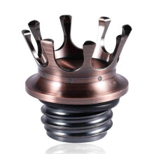 (Bronze) Motorcycle Fuel Gas Tank Cap Crown Style Oil Cover Suitable for Harley XL883 1200 X48 72 Dyna Bob 250