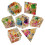 7x Polyhedral Dices Set Transparent Flower Engraved Game Dices For 2